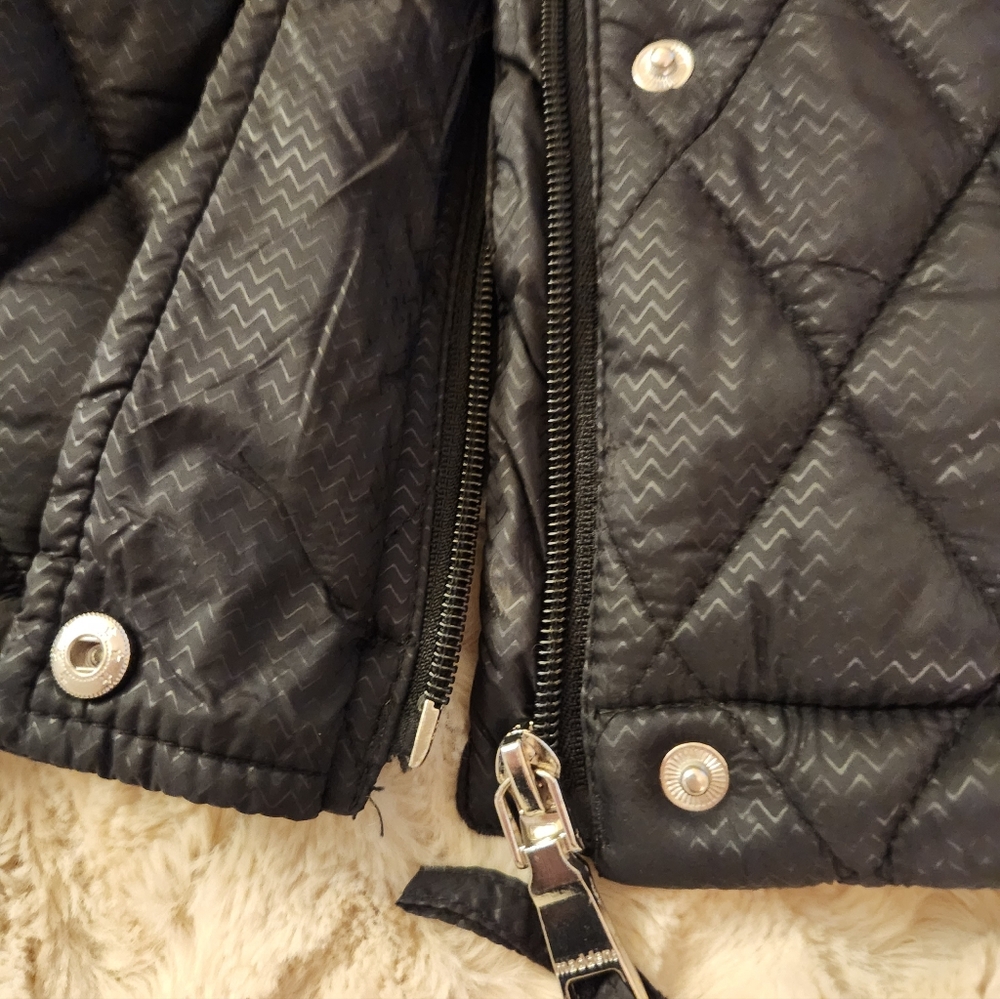 NWOT Madden Girl Black Puffer Coat with Cream Lining. Never Worn - Picture 8 of 8